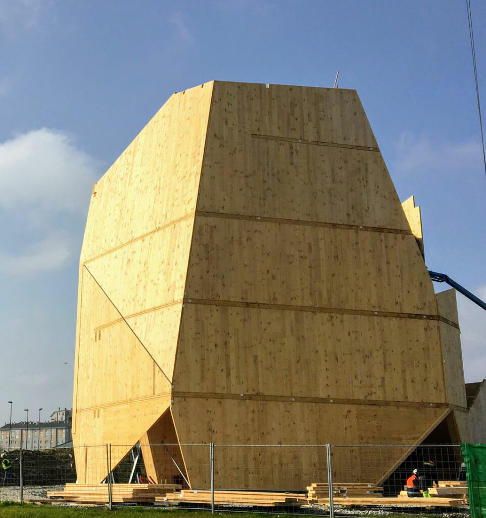 Edificio pionero en España con estructura de madera ecológica