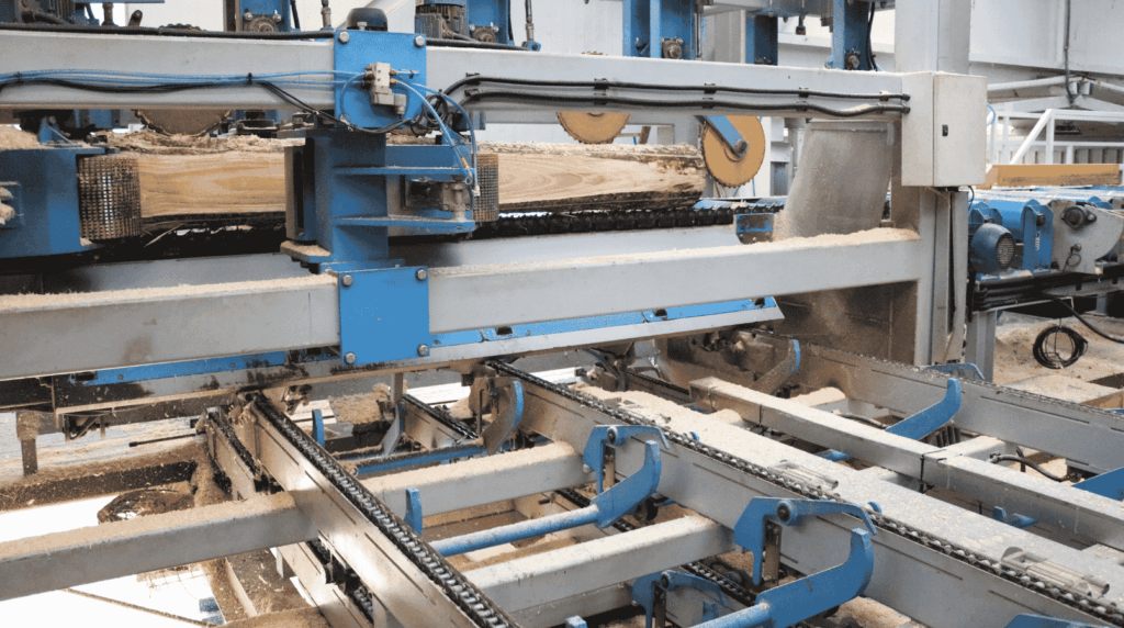 Madera aserrada preparada para proyectos de construcción